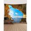Tapisserie Murale à Imprimé Paysage Marin Décor Maison - multicolor B 150*130CM