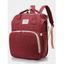 Sac de Voyage Portable avec 3 Changements de Couleurs avec Lit Pour Bébé - Rouge 