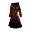 Mini Robe à Capuche D'Halloween à Imprimé Citrouille à Lacets - Orange S