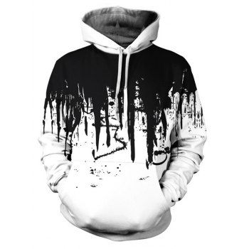 

Halloween Painting Print Casual Hoodie Drawstring Kangaroo Pocket Hoodie, White