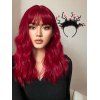 Halloween Synthetic Anime Cosplay Wig and Eyeball Costume Headband Set - multicolor B 