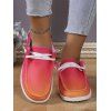 Ombre Print Lace Up Low Top Casual Shoes - multicolor A EU 43