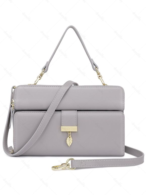 Pomelo Best Sac à Bandoulière Simple avec Poignée en Haut Multifonctionnel - Gris Clair REGULAR