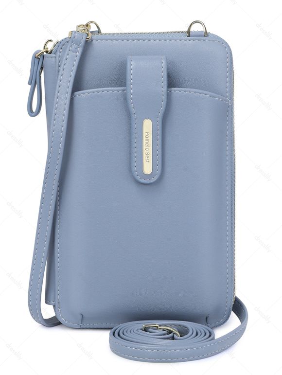 Pomelo Best Mini Sac à Bandoulière Simple Multifonctions pour Téléphone Portable - Bleu Pastel REGULAR