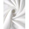 Robe Longue en Dentelle Transparente à Lacets - Blanc XL