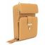 Pomelo Best Mini Sac à Bandoulière Feuille Bouclé en Couleur Unie pour Téléphone - Jaune Clair REGULAR