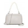 Pomelo Best Sac à Main Simple Fausse Perle avec Chaîne en Couleur Unie - Gris Clair REGULAR