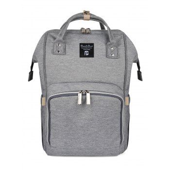 

Pomelo Best Plain Color Large Capacity Multifunctional Backpack Diaper Bag, Light gray