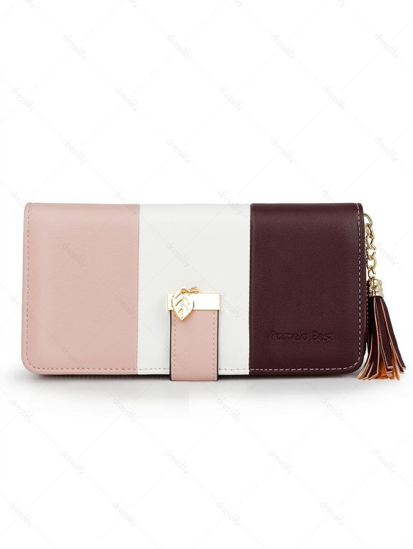 Pomelo Best Pochettes Multifonctions Pendentif à Rayures en Blocs de Couleur - Rose clair REGULAR