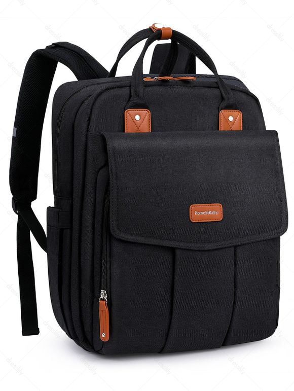 Pomelo Best Sac à Langer Dos Multifonctionnel en Couleur Unie avec Grande Capacité - Nuit 