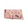 Pomelo Best Pochette à Imprimé Fleurs avec Fermeture Éclair Multifonction - Rose REGULAR