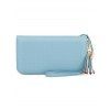 Pomelo Best Pochette Multifonctions Motif Nid D'Abeille avec Pendentif - Bleu clair REGULAR
