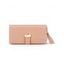 Pomelo Best Pochette à Rabat en Simili Cuir Couleur Unie avec Pendentif - Blanche Amande REGULAR