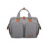 Pomelo Best Sac à Langer et Main Multi-couches de Grande Capacité - Gris Clair REGULAR