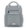 Pomelo Best Sac à Langer Dos Simple de Grande Capacité en Couleur Unie - Gris Clair REGULAR