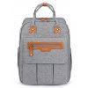Pomelo Best Sac à Langer Dos Multifonctionnel en Couleur Unie avec Grande Capacité - Gris Clair 