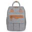 Pomelo Best Sac à Langer Dos Multifonctionnel en Couleur Unie avec Grande Capacité - Gris Clair 