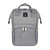 Pomelo Best Sac à Dos et Langer Simple de Couleur Unie Large Capacité - Gris Clair REGULAR