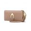 Pochette Multifonctions Motif Nid D'Abeille avec Pendentif de Gland - Abricot 