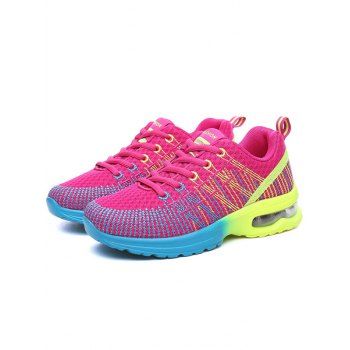 

Ombre Lace Up Breathable Casual Running Sport Shoes, Multicolor b
