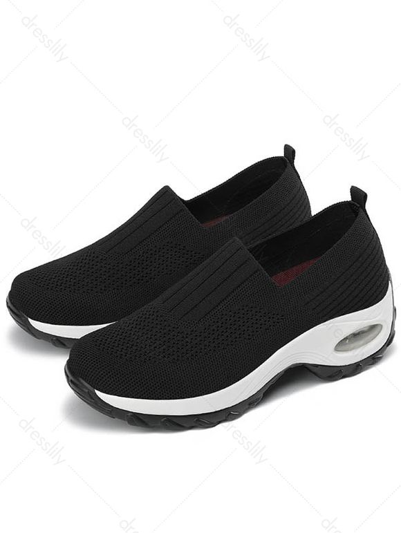 Breathable Slip On Casual Sport Shoes - Noir EU 42