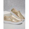 Slip On Casual PU Simple Style Flat Shoes - d'or EU 43