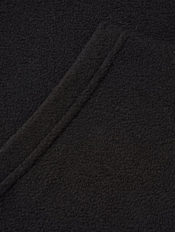 Costume Chauve-souris à Capuche en Couleur Unie en Laine avec Haut - Noir XL