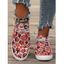 Halloween Fun Pumpkin Pattern Lace Up Casual Canvas Shoes - Rouge EU 43