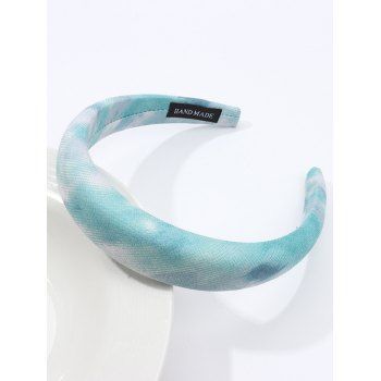 

Tie Dye Print Padded Thick Headband Hair Accessory, Light green