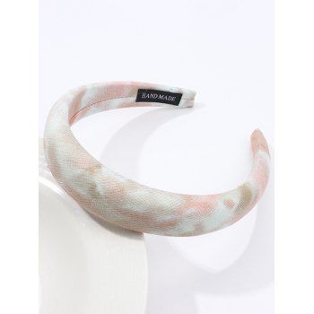 

Tie Dye Print Padded Thick Headband Hair Accessory, Light pink