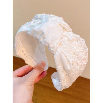 

Embellishment Twist Front Sweet Headband, White