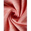 Mini Robe Fourreau Nouée Croisée Fleur Imprimée à Manches Longues Fausse Deux Pièces - Rose clair M