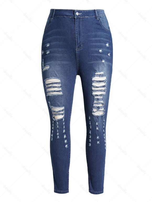 Plus Size Ripped & Distressed Jeans for Women