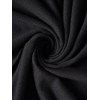 Mini Robe Gothique Epaule Dénudée à Manches Longues à Bretelle Bouclée avec Poche en Avant - Noir L