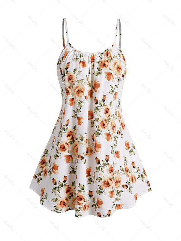 Ensemble de Haut Court Superposé Plongeant à Manches Longues à Bretelle Fine - Vert M