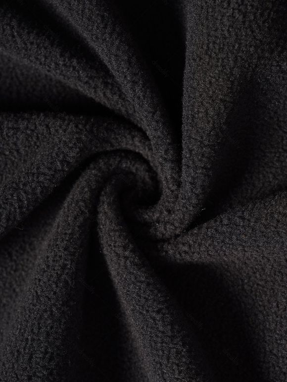 Veste à Capuche D'Halloween Costume Irrégulier Chat à Manches Chauve-souris en Laine - Noir S | US 4