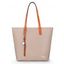 Sac Fourre-tout Drôle de Grande Capacité en Faux Cuir - Abricot REGULAR