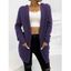Cardigan à Capuche Long Ouvert en Avant en Couleur Unie avec Poche Jointive - Concorde L | US 8