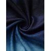 Robe Mi-Longue à Capuche Asymétrique Drapée Teintée Imprimée Ceinturée - multicolor S | US 4