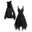 Robe à Capuche Mouchoir Réglable Gothique Oreille de Chat en Couleur Unie à Lacets - Noir S | US 4