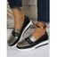 Animal Textured Slip On Flat Loafers - Noir EU 39
