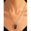 Collier Chaîne Pendant Gothique en Forme D'Araignée - Rouge 