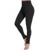 Pantalon Moulant Cousu Jointif à Taille Elastique avec Poche - Noir S | US 4