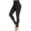 Pantalon Moulant Cousu Jointif à Taille Elastique avec Poche - Noir S | US 4
