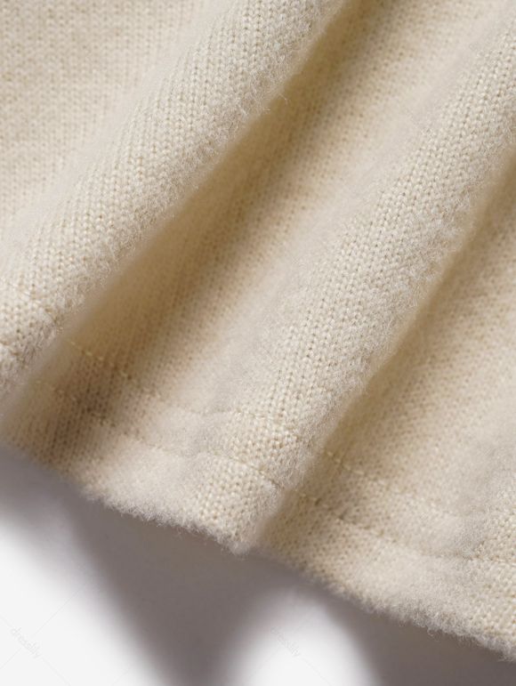 Ensemble de Haut Court Tricoté à Manches Longues à Bretelle Réglable et de Camisole Rayée - café lumière S | US 4