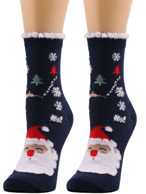 1 Pair Christmas Pattern Cotton Ankle Socks