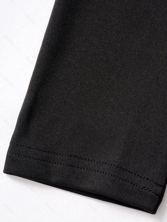 Robe à Capuche Décontractée Haute Basse Ceinturée à Carreaux à Manches Longues - Rouge foncé XXL | US 14