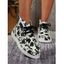 Lace Up Flat Platform Casual Ankle Canvas Shoes - Blanc EU 42