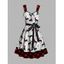 Mini Robe de Noël Ligne A Ceinturée à Carreaux Imprimé à Taille Haute - Rouge XXL | US 12