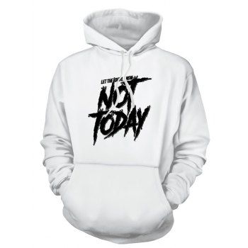 

Slogan Print Hoodie Kangaroo Pocket Drawstring Casual Hoodie, White